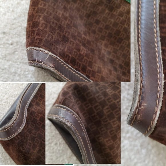Rare Brown GG Suede Gucci Clutch Authentic - Picture 7 of 7